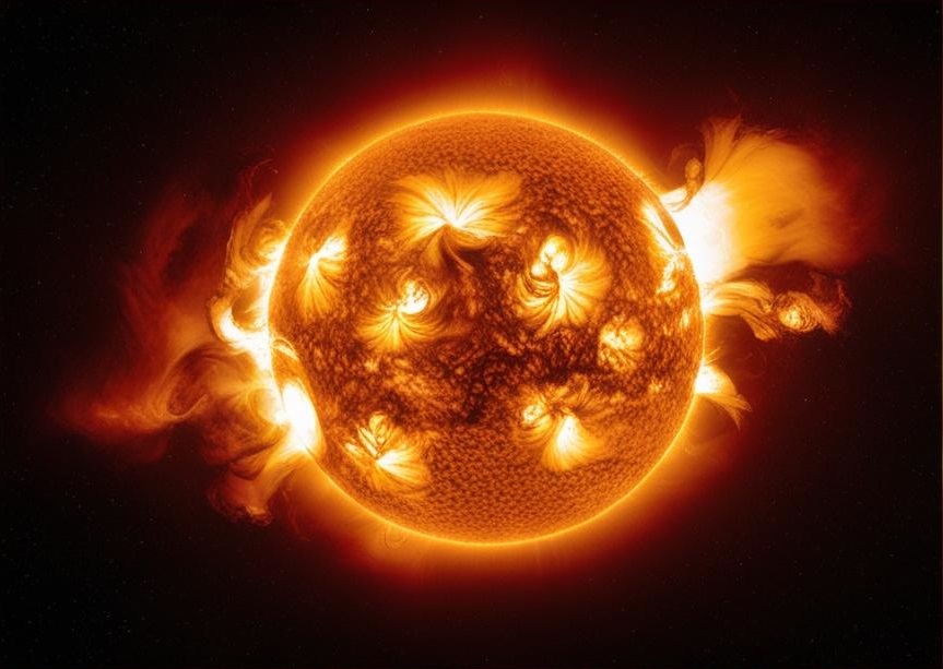 news 12mag2025 Scuola internazionale LAquila attività solare